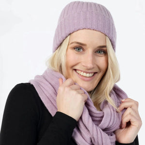 
                  
                    Load image into Gallery viewer, NX861 Ribbed Loop Scarf Possum Merino
                  
                